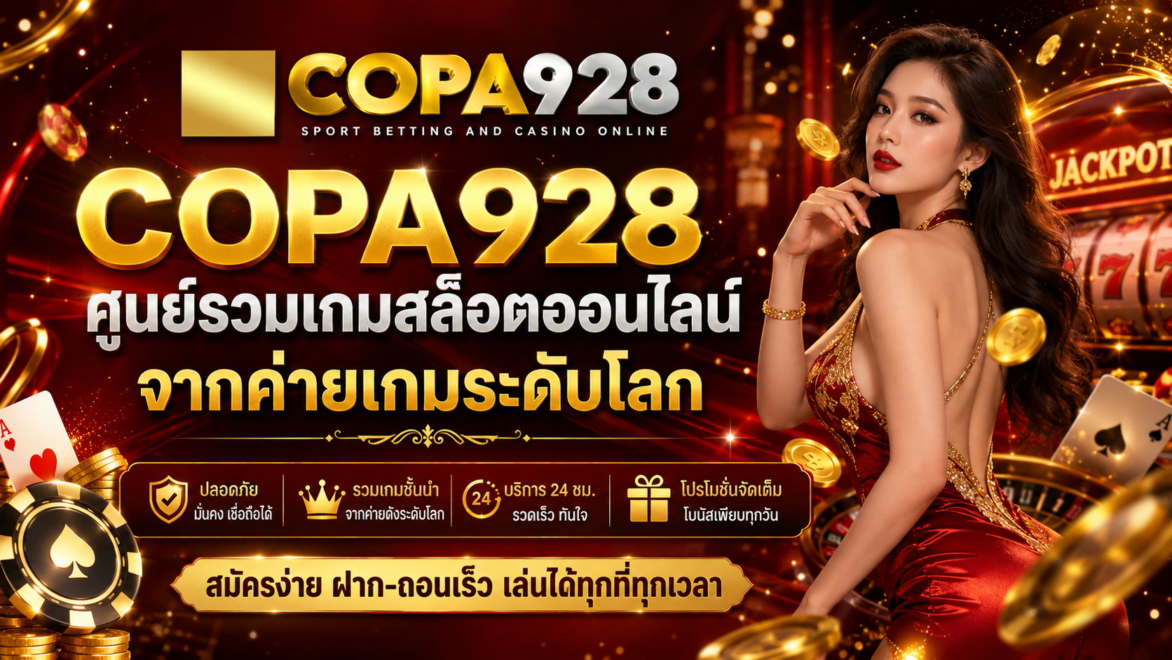 COPA928 ศูนย์รวมเกมสล็อตออนไลน์จากค่ายเกมระดับโลก